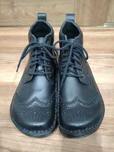 【新品未使用】ビルケンシュトック　BIRKENSTOCK　フットプリント　footprints 40 26cm　革靴　メンズ　ウイングチップ　ミドルハイカット