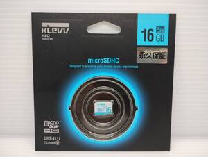  未使用・未開封品　16GB KLEVV　microSDHCカード　microSDカード　メモリーカード