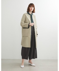 「Traditional Weatherwear」 ノーカラーコート 34 ベージュ レディース