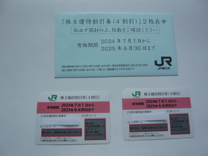 JR東日本「株主優待割引券(4割引）」2枚
