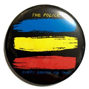 デカ缶バッジ 58mm　The Police Every Breath You Take ポリス 見つめていたい Sting スティング　80’s MTV