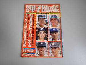 M6Eё 輝け 甲子園の星 1984年 No.4 日刊スポーツグラフ 第66回全国高校野球選手権 桑田真澄/石田文樹/清原和博 他