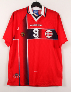 97-98 ノルウェー Norway(H)#11 オーレ・グンナー・ スールシャール 半袖 1998 W杯予選仕様　L