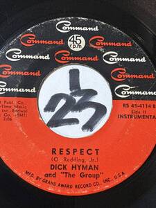 試聴 1968 ドラムブレイク DICK HYMAN RESPECT 両面EX 