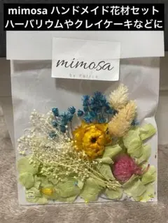 mimosa ハンドメイド花材 セット ハーバリウム （グリーン)