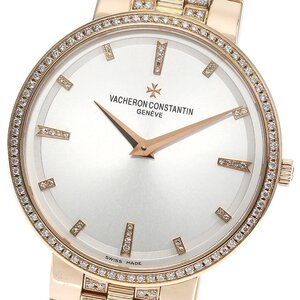 ヴァシュロン・コンスタンタン VACHERON CONSTANTIN ref.81574 パトリモニー K18PG ダイヤベゼル 手巻き メンズ 美品 _757026