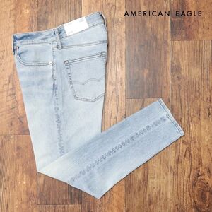 AMERICAN EAGLE/31インチ/美脚デニムパンツ 0118-6727 抜群のストレッチ ウォッシュ加工 ジーンズ 新品/青/ブルー/ih298/