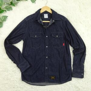 美品　WTAPS　ダブルタップス　152GWDT-SHM07　ALLMAN LS SHIRTS　オールマン デニムシャツ　長袖シャツ　S　インディゴ　日本製