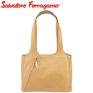 サルヴァトーレ フェラガモ ショルダーバッグ トート バッグ レディース メンズ ZIPポケット Salvatore Ferragamo 中古