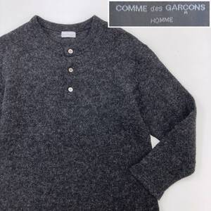 田中オム AD1998 COMME des GARCONS HOMME ヘンリーネック ニット セーター グレー コムデギャルソンオム 90s VINTAGE archive 521