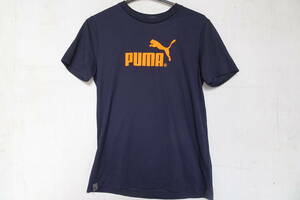 PUMA/プーマ/半袖Tシャツ/820359/吸水速乾/形態安定性/ソフトタッチ仕上がり/ロゴプリント/スポーツ/濃紺/ダークネイビー/Sサイズ(8/23R)