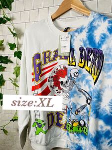 【タグ付未使用品】メンズ H&M グレイトフルデッド スウェット GRATEFULDEAD オーバーサイズ サイズXL 大きめサイズ 秋冬 270924-005