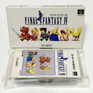 スーパーファミコン ファイナルファンタジーⅣ 箱説付き 痛みあり スクウェア FF4 Nintendo Super Famicom Final Fantasy Ⅳ CIB Tested