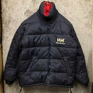 ◇ HELLY HANSEN ヘリーハンセン ウルトラヘビーダウンジャケット サイズM リバーシブル ネイビー レッド メンズ アウター 最落なし（270）