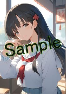 アイドルマスターシンデレラガールズ 小早川紗枝 高品質 ポスター A4 同人 アニメ イラスト 美少女 お一人1点限定 0111_0020