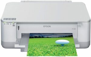 EPSON Colorio インクジェットプリンター PX-203 有線・無線LAN標準搭載 前(中古品)