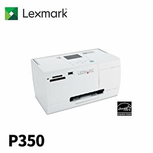 ◆ポータブルプリンタ フォト専用 P350 LEXMARK サーマルインクジェット 持ち運びOK ハンドル付き ※長期保管品