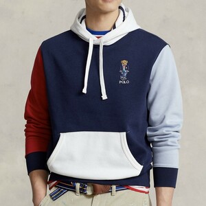 ポロ ラルフローレン 新品 POLO ポロベアー 裏起毛 スーツ スウェット パーカー 大人 日本未入荷 プレゼント 4色 ブランド メンズ ネイビー