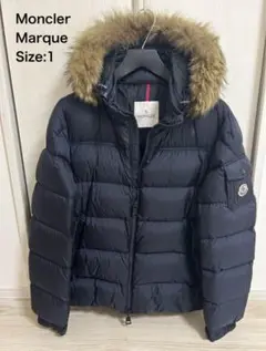 モンクレール Moncler マルク Marque Size1 ネイビー