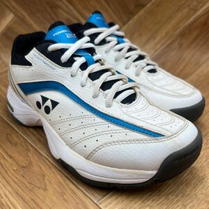 FK240824 C-2 YONEX ヨネックスPOWER CUSHION パワークッション 201 テニスシューズ スポーツシューズ ホワイト レディース メンズ 22.5cm