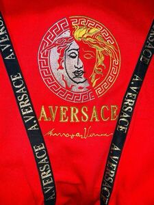 デッドストック A.VERSACE アルフレッド ヴェルサーチ メデューサ 豪華刺繍 スウェット ビンテージ 90