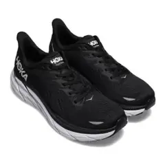 HOKA ONEONE CLIFTON 8 BLACK/WHITE 21FW-I