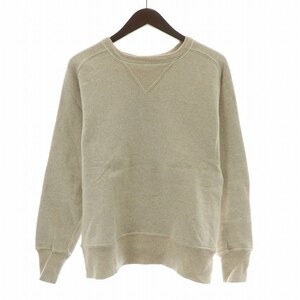 ウエアハウス WAREHOUSE FREEDOM SLEEVE CREW NECK SWEAT フリーダムスリーブクルーネックスウェット トレーナー 長袖 38 M ベージュ