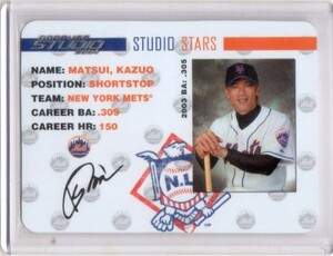 ●松井稼頭央　カード　Vol.278　2004DONRUSS STUDIO STUDIO STARS #SS-29　ルーキー　ニューヨーク・メッツ