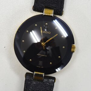 1円 可動品 腕時計 ラドー RADO 629.3636.2 機械式 自動巻 メンズ ブラック 同梱不可