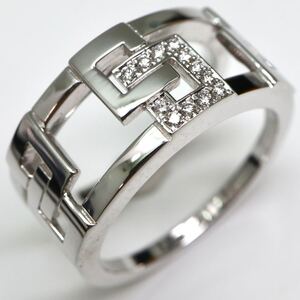 1円〜!!美品!!MIKIMOTO(ミキモト)＊K18 天然ダイヤモンドリング＊ n 約8.6g diamond jewelry ring 指輪 FA0/FA1M513