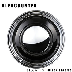 送料無料 オーレンカウンター OGスムージー Black Chrome 6.5J-16 +38 6H-139.7 (16インチ) 6H139.7 6.5J+38【2本セット 新品】