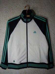 to5903　レア　adidas　アディダス　00ｓ　vintage　ビンテージ　ジップ　トラック　ジャケット　ジャージ　人気　レディース　L　送料格安