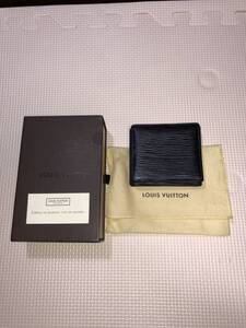 【美品】 LOUIS VUITTON ルイ ヴィトン エピ ボワット コインケース 小銭入れ スクエア型 レザー ノワール 黒 ブラック M63692