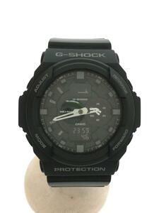 CASIO◆クォーツ腕時計・G-SHOCK/デジアナ/ラバー/BLK/BLK/プラスチック//