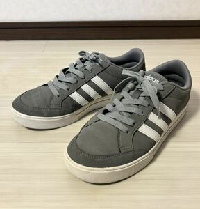 ● adidas NEO SET SU アディダス ネオセット ローカット スニーカー 24.0cm メンズ レディース 男女兼用可 スニーカー シューズ 靴 グレー