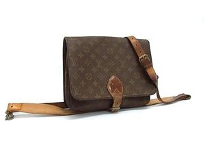 1円 LOUIS VUITTON ルイヴィトン M51252 モノグラム カルトシエール クロスボディ ショルダーバッグ 斜め掛け ブラウン系 FE6816