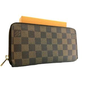 ルイヴィトン　長財布　ジッピーウォレット　ダミエ　エベヌ　LOUIS VUITTON N41661 ラウンドジップ　ラウンドファスナー　af5