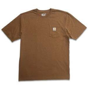 古着 カーハート CARHARTT ポケットTシャツ ブラウン 表記：L TALL　gd402233n w40409