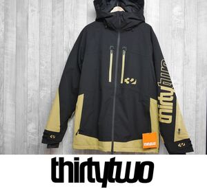 【新品:SALE】24 ThirtyTwo LASHED INSULATED JACKET - BLACK/TAN - Mサイズ 正規品 スノーボード ウェア ジャケット