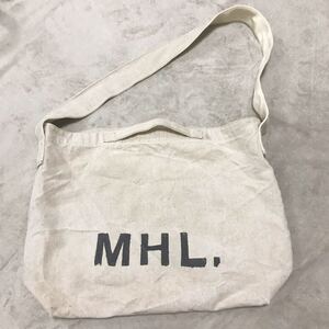 MHL 2way ショルダーバッグ トートバッグ リネン 麻素材