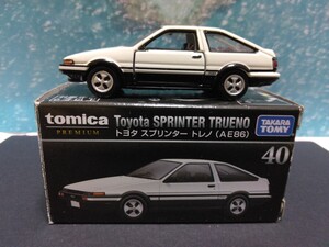 トミカプレミアム 40 トヨタ スプリンター トレノ （AE86） （1/60スケール トミカ 162070）