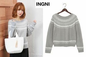 ★新品♪イング【INGNI】ラメキュウシンJQニットプルオーバー　G★