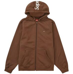 Supreme Brim Zip Up Hooded Sweatshirt　ブラウン　XL 新品