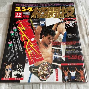 ゴング格闘技 1991年（平成3年）12月号 英雄誕生 辰吉丈一郎 貴花田 白井義男 伝説のムエタイ14戦士 ジェラルドゴルドー 佐竹雅昭 他