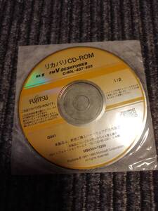 FUJITSU FMV-DESKPOWER C/40L・４０７・４０５用リカバリCDーROM Vol.1のみ（中古品）ジャンク品