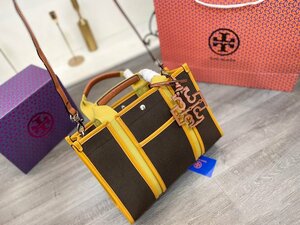 ■新品未使用■Tory Burch トリーバーチ ハンドバッグ レディース カジュアル キャンバス トートバッグ ショルダーバッグ