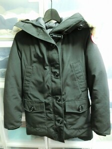 CANADA GOOSE BRONTE PARKA ブロンテ パーカー フード ファー ダウンジャケット ミドルコート XS ブラック #2603JL カナダグース