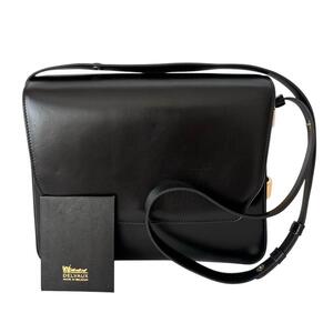 DELVAUX デルヴォー ハンドバッグ 黒 ゴールド金具 2WAY ショルダー