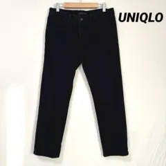 美品【UNIQLO】スキニーデニムパンツ 黒 29インチ ストレッチあり