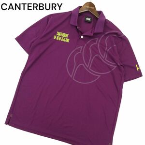 CANTERBURY カンタベリー ビッグ ロゴ 速乾★ ドライプラス 半袖 Tシャツ ポロシャツ Sz.XL　メンズ 大きいサイズ ラグビー　C4T05723_6#A